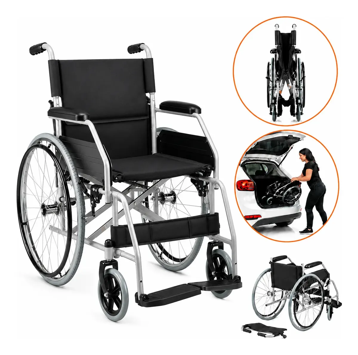 A Cadeira de Rodas Dobrável Leve e Resistente até 120kg da Dellamed é a solução ideal para quem busca conforto e praticidade. Com um design funcional e estrutura em aço carbono, esta cadeira combina leveza e resistência, suportando até 120 kg. Seu encosto possui altura de 44 cm e largura de 46 cm, proporcionando um suporte adequado para o usuário.